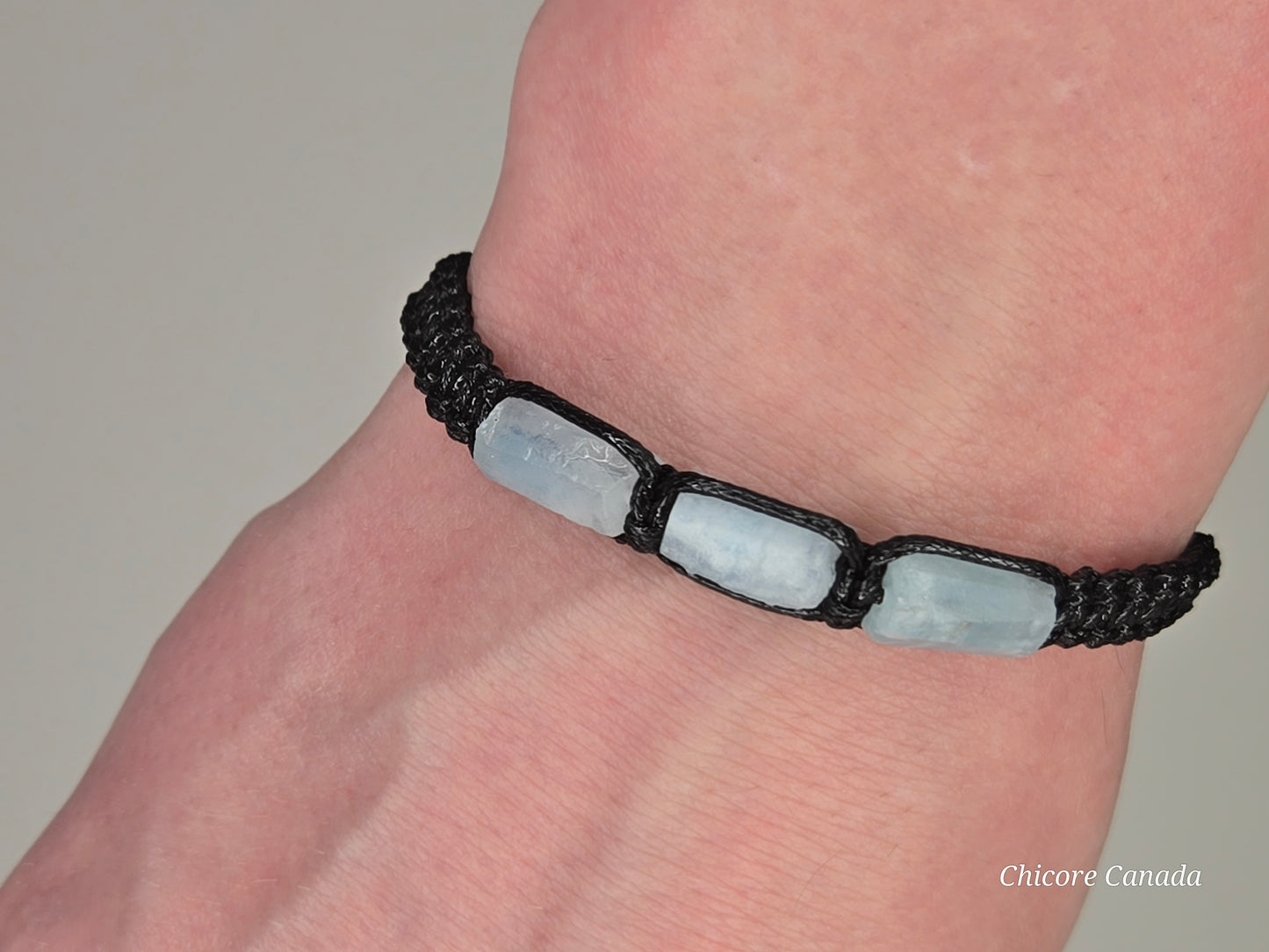 Aquamarine Bracelet for Him - Calm Confidence & Clarity in Every Stone