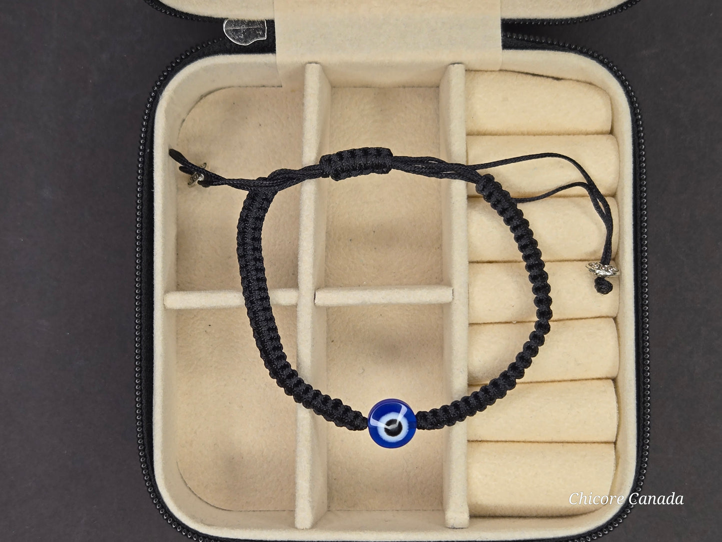 Elegant Evil Eye Adjustable Bracelet for Him & Her – A Sophisticated Symbol of Protection & Connection