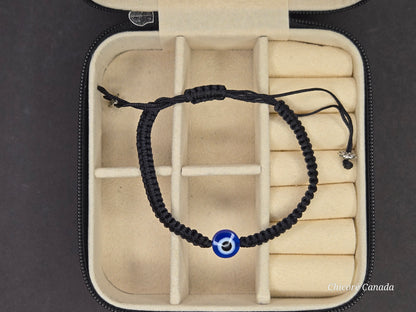 Elegant Evil Eye Adjustable Bracelet for Him & Her – A Sophisticated Symbol of Protection & Connection