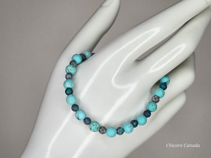 Artisan-Crafted Turquoise Bracelet – A Touch of Refined Earthly Luxury