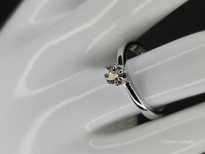 Elegant Touch – Dainty Handmade 925 Sterling Silver Adjustable Ring