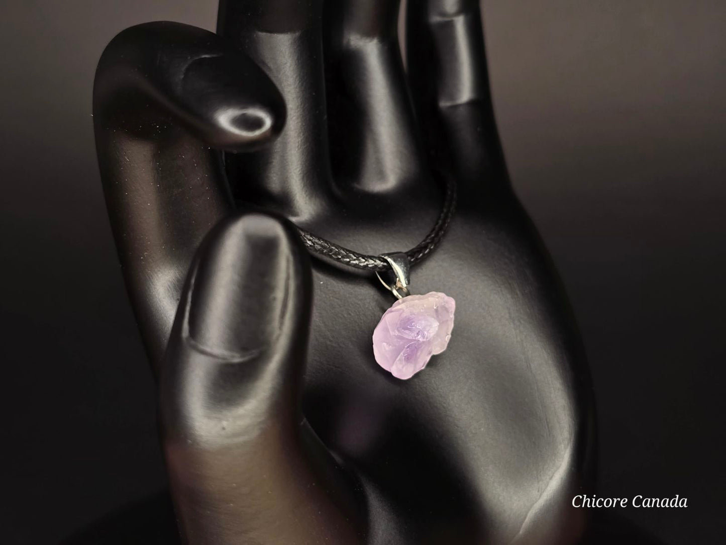 Collier délicat en améthyste