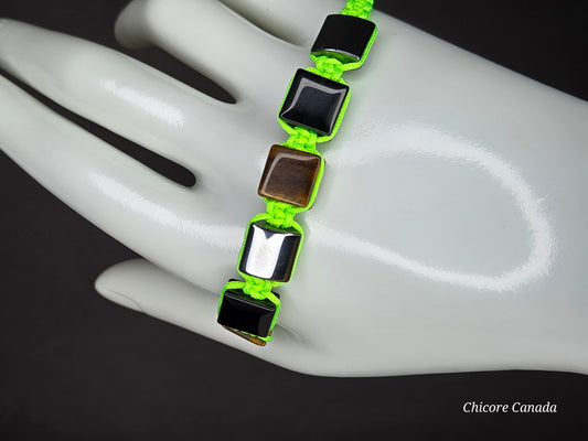 A Triple Power Protection Bracelet – Obsidian, Hematite & Tiger’s Eye Energy Shield