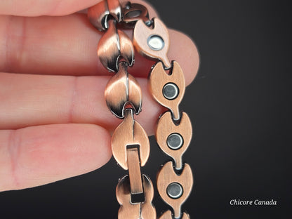 Adjustable Magnetic Necklace with 41 Magnets - Sleek Unisex Design