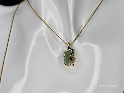 Enchanted Handmade Natural Jade Pendant with Adjustable Necklace – A Charm of Eternal Magic