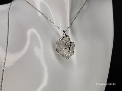AAA Herkimer Diamond Pendant with Adjustable Necklace