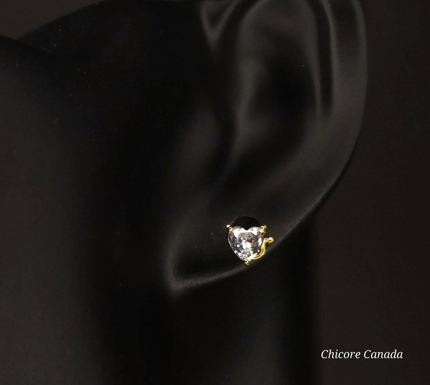 Sterling Silver Asymmetric Evil & Angel Stud Earrings – Luxury Statement Design
