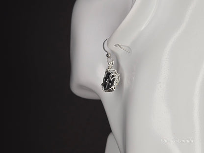 Timeless Protection: Drop Earrings Featuring Black Tourmaline