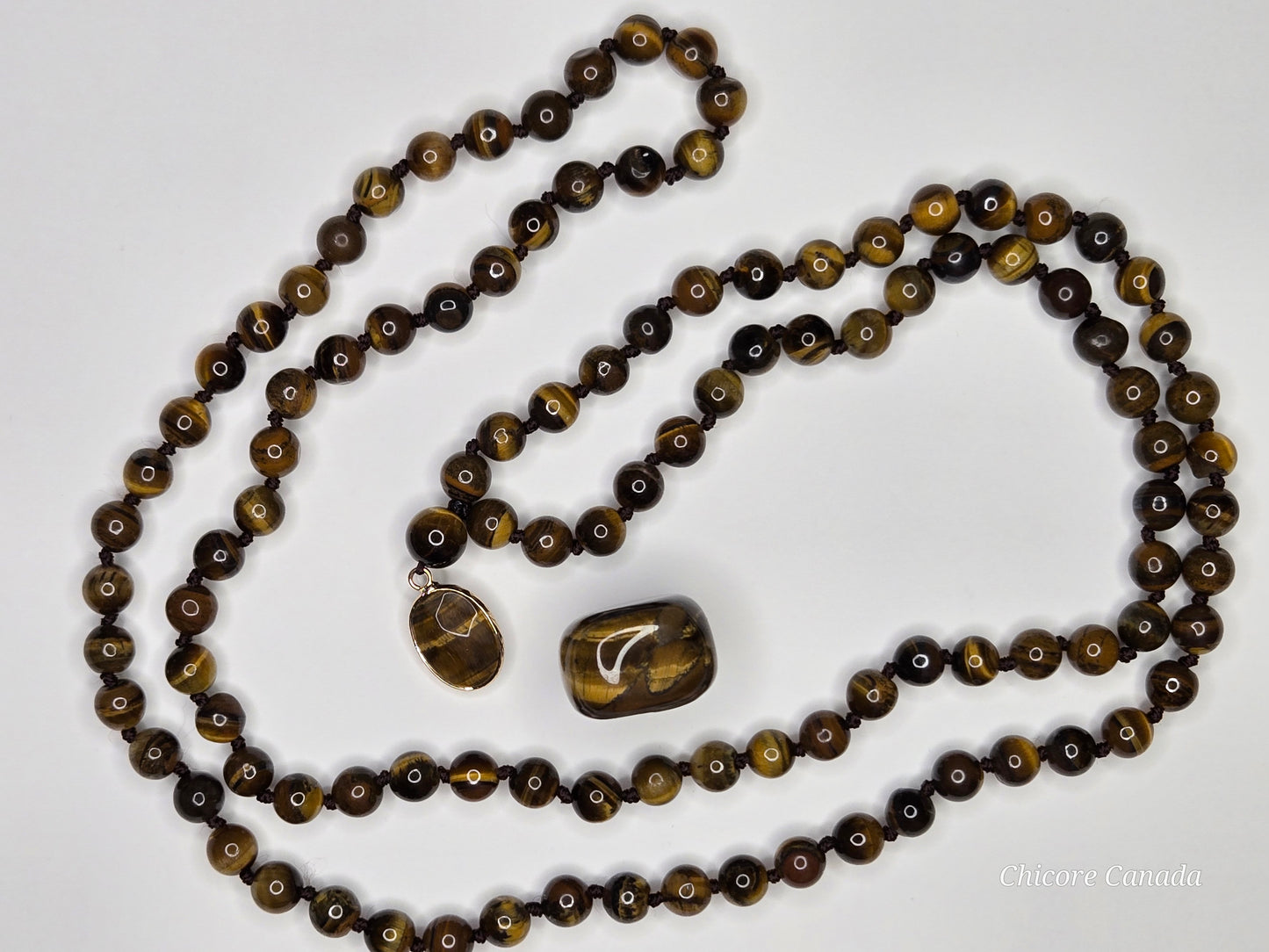 Men’s Tiger’s Eye Pendant Necklace – Strength, Courage & Protection