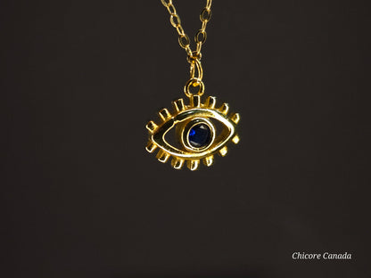 Sterling Silver Adjustable Bracelet with Protective Evil Eye Charm
