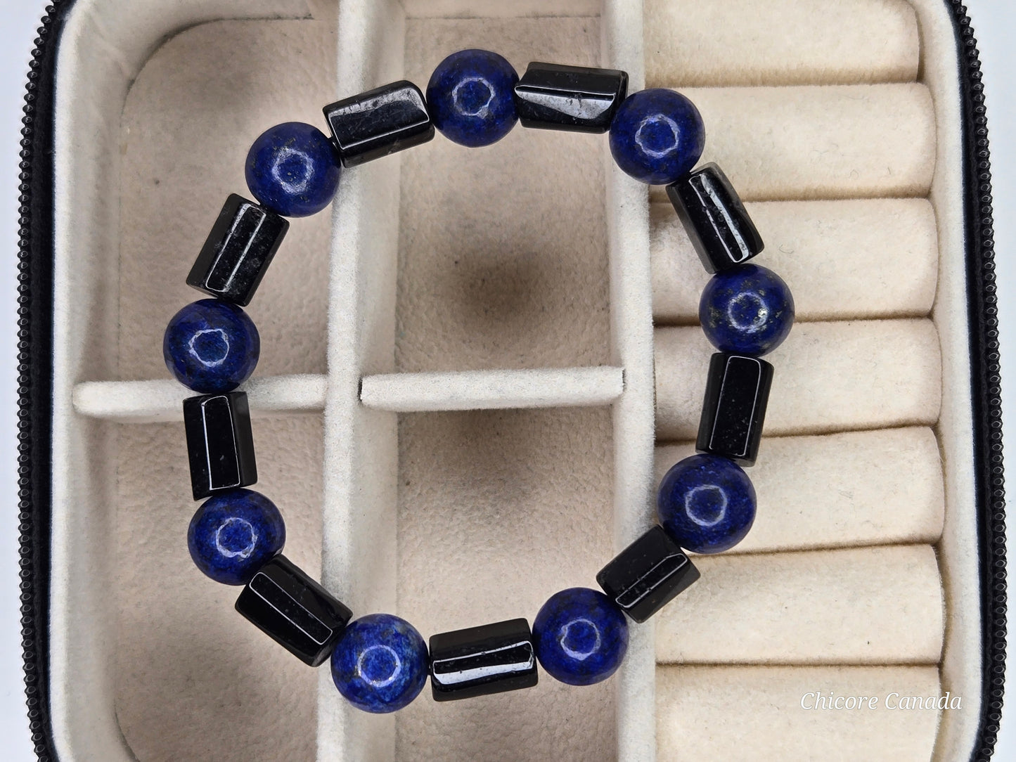 Clarity Meets Protection – Lapis & Tourmaline Energy Bracelet