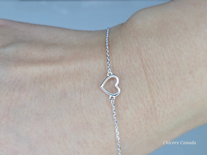 Sweet Heart – 925 Sterling Silver Charm Bracelet