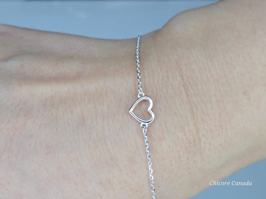 Sweet Heart – 925 Sterling Silver Charm Bracelet
