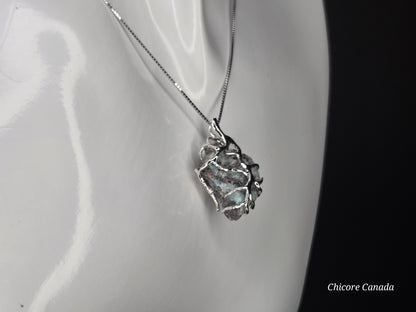 The Amazonite Talisman Necklace with 925 Sterling Silver Adjustable Necklace