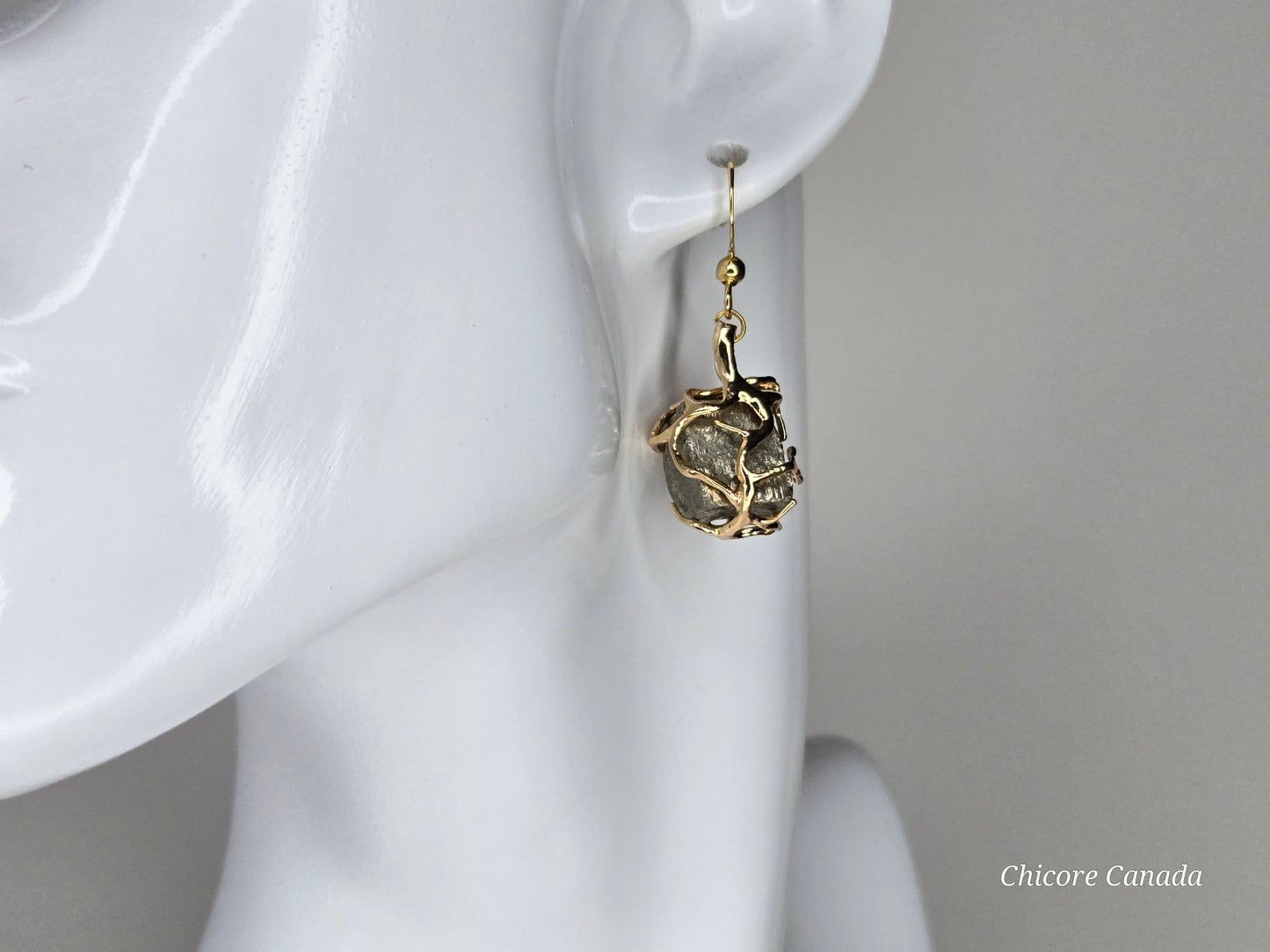 Sparkle Like Gold: Handmade Raw Pyrite Earrings