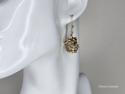 Sparkle Like Gold: Handmade Raw Pyrite Earrings